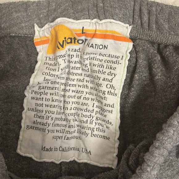 aviator nation neon strip sweatpants - Picture 2 of 2